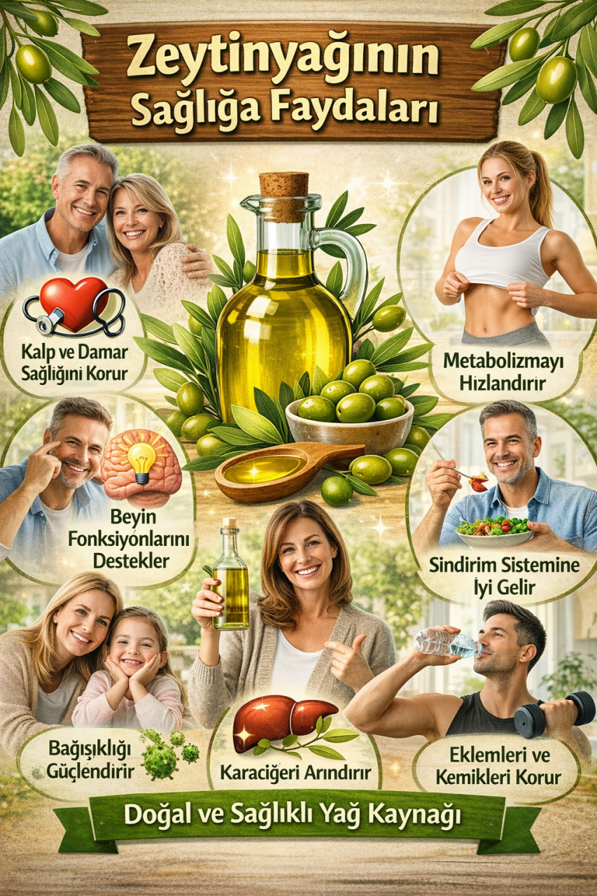 Zeytinyağının Sağlık Üzerindeki Faydaları