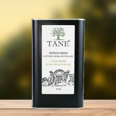 Tane Olgun Hasat Soğuk Sıkım Zeytinyağı 3 Litre - Teneke