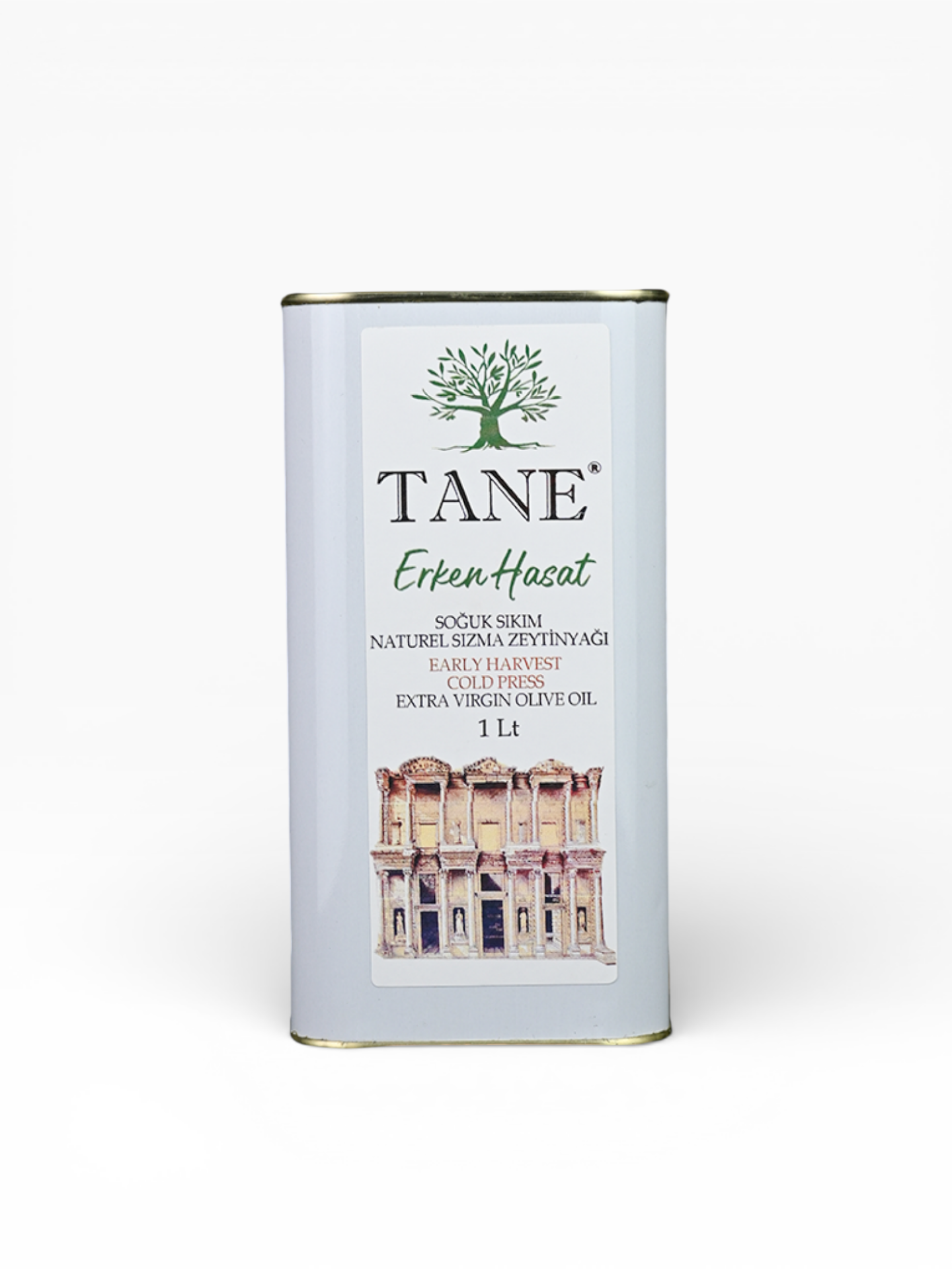 Tane Erken Hasat Soğuk Sıkım Zeytinyağı 1 Litre - Teneke