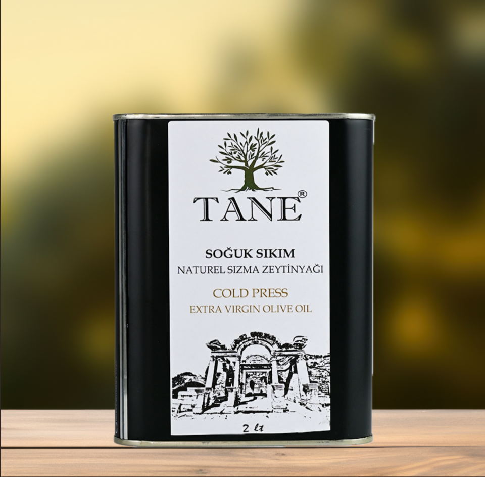 Tane Olgun Hasat Soğuk Sıkım Zeytinyağı 2 Litre - Teneke